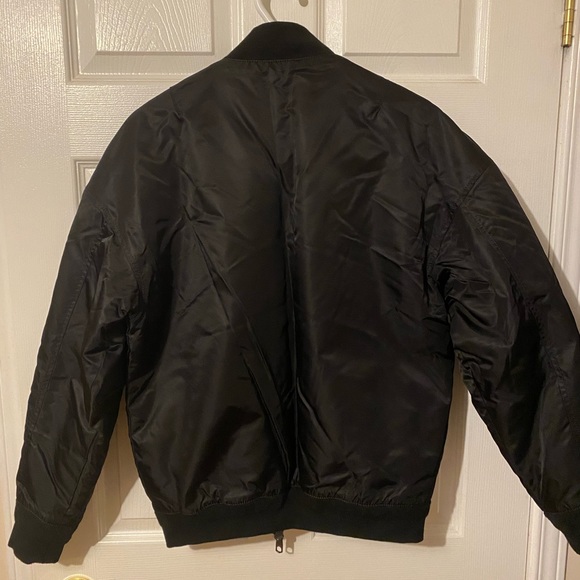Zara Man Black Bomber Jacket (M) - Picture 2 of 2